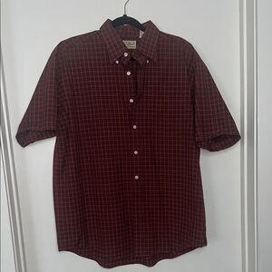 Classic Red Checkered Men's Shirt